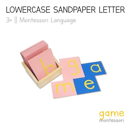Jual Montessori Language Sandpaper Letter Uppercase Lowercase Cursive