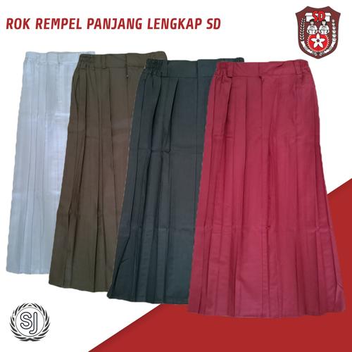 Jual seragam sekolah rok panjang rempel SD lengkap - Hitam, 33 - Kota ...