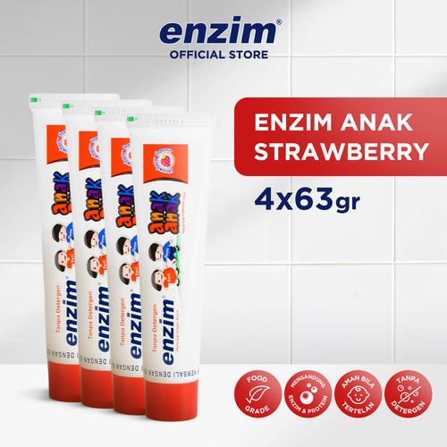 Gambar ENZIM ANAK STRAWBERRY 63 GR - 4 pcs dari Enzim Official Store Tokopedia