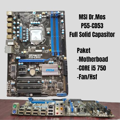 Jual Paket Motherboard MSI P55-CD53 & Proc Core i3. Full Solid ...