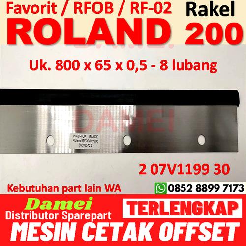 Wash Rakel Jual Rakel Roland Favorit 07V1199 30 Wash Up Blade Man Roland RFOB 200 ...
