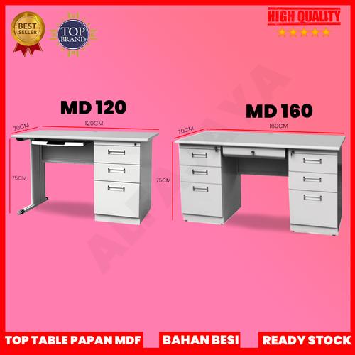 Jual Meja Kantor Besi Meja Tulis Besi - KATALOG, TANPA RAKIT - Kota