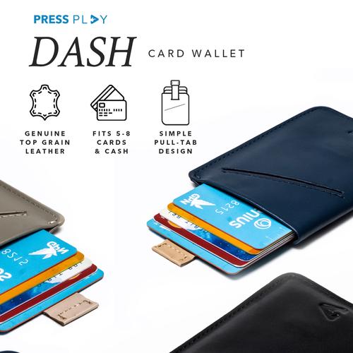 Gambar DASH Leather Card Wallet Holder by Press Play - Moonstone Gray dari Press Play Jakarta Utara Tokopedia