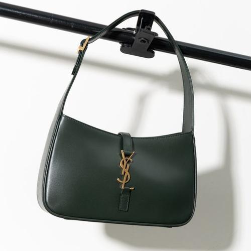 hobo bag vert fonce smooth leather 