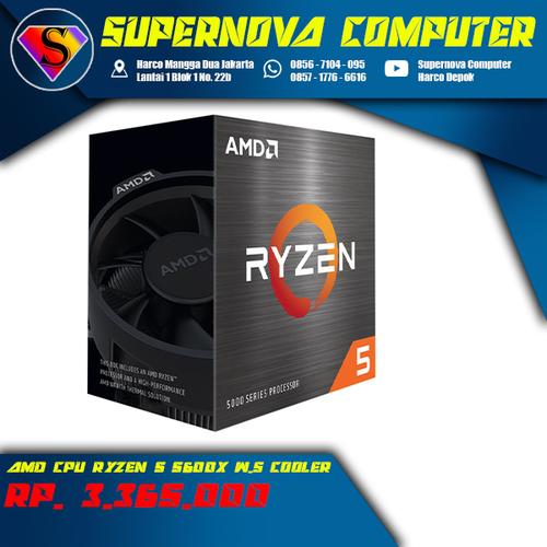 Jual AMD CPU Ryzen 5 5600X W.S Cooler 