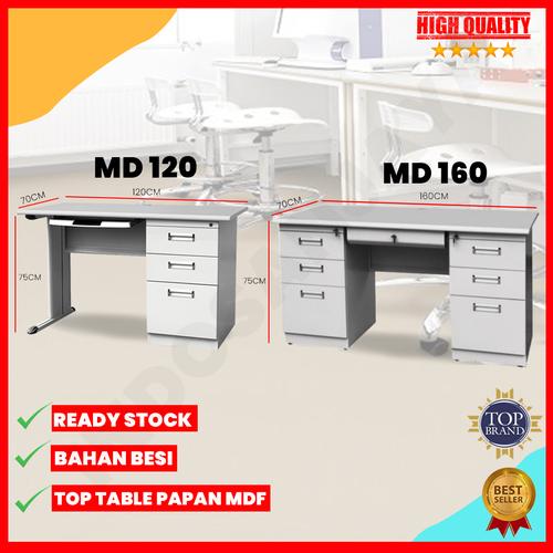 Jual Meja Kantor Besi Meja Tulis Besi - KATALOG, TANPA RAKIT - Kota