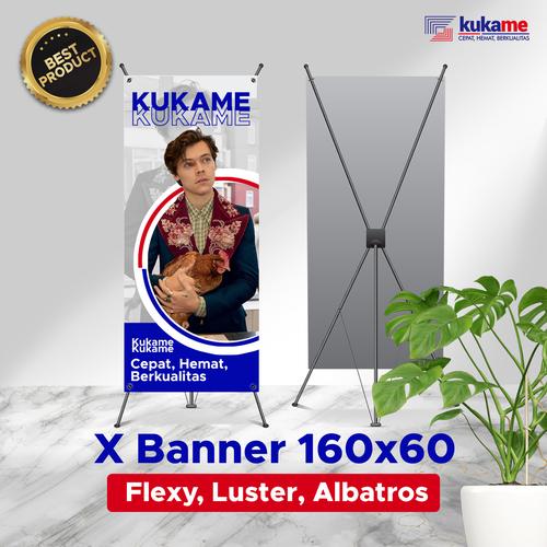 Jual Cetak X Banner 160 X 60 Cm Murah Flexy Kota Bandung Kukame