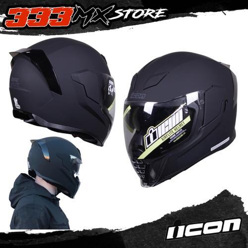 Jual HELM ICON AIRFLITE BLACK MATT HELM 