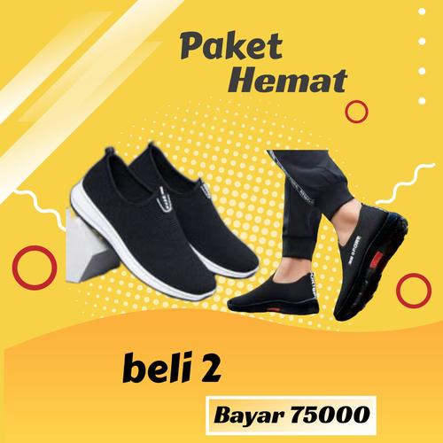 Promo Paket hemat Sepatu Slip on pria Onke sport englan sepatu pria