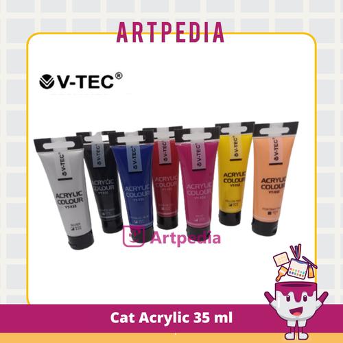 Jual V Tec Artist Acrylic Colour Cat Acrylic V Tec Cat Akrilik 35ml