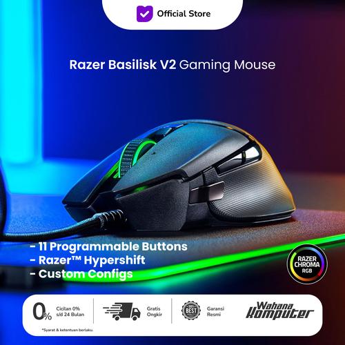 Promo Razer Basilisk V2 Ergonomic Wired Gaming Mouse Cable Kabel Mouse