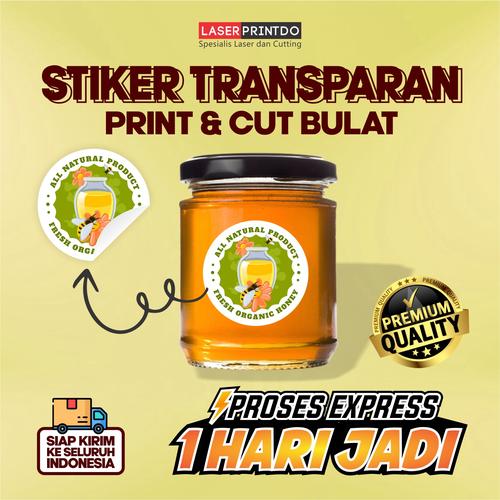 Jual Cetak Label Stiker TRANSPARAN Bulat Print & Cut - Kab. Tangerang ...