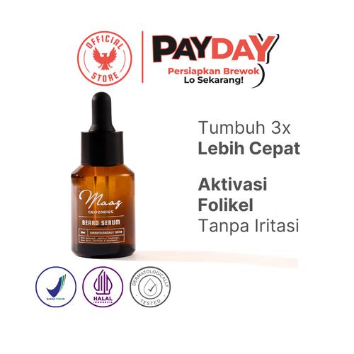 Gambar Beard Serum MAAZ: Aktivator penumbuh brewok dengan Redensyl dan kemiri dari MaazGrooming Tokopedia