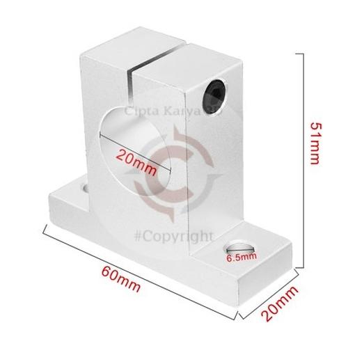Promo 1Pcs SK20 Aluminum Linear Motion Rail Clamping Guide Support for ...