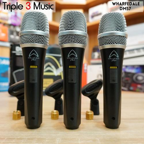 Gambar Wharfedale DM57 3Pack Dynamic supercardioid microphone dari triple3music Kota Bandung Tokopedia