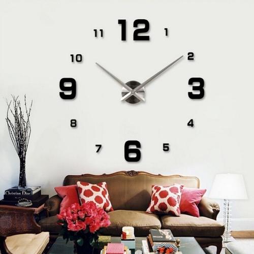 Jual 3D Giant Wall Clock Jam Dinding 