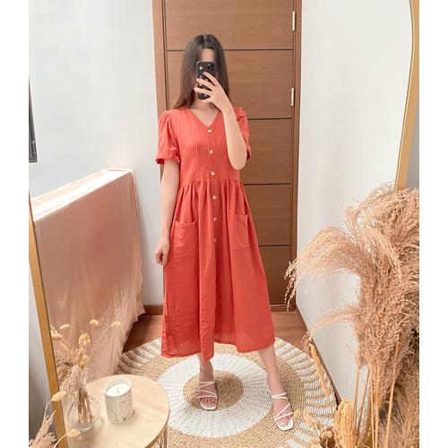 Jual ELYSIA BUTTON DRESS | DRESS 