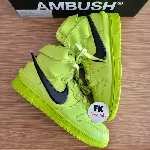 nike ambush dunk high lime