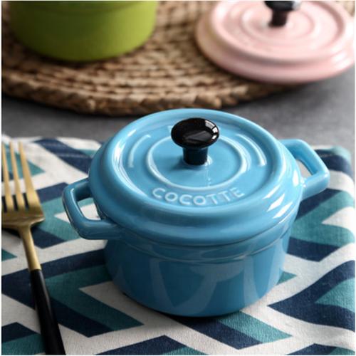 Gambar Mangkok Keramik Cocotte Tahan Panas Ceramic Bowl Ramekin Mini 10cm - Biru Muda dari Shopnitz Jakarta Barat Tokopedia