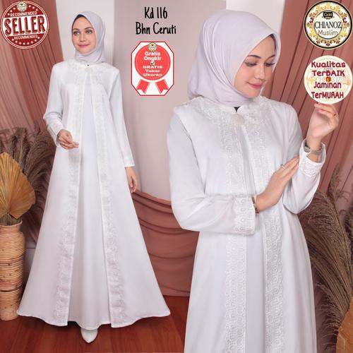 Promo Baju Gamis Putih Busana Muslim Baju Muslim Wanita 116 Std Warna Putih L Jakarta Utara Chianoz Muslim Official Shop Tokopedia