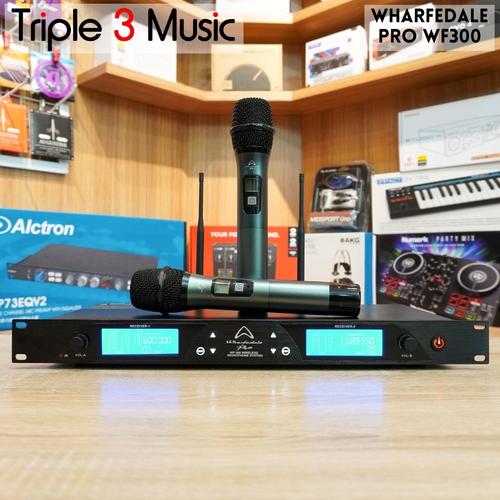 Gambar Wharfedale Pro WF300 Microphone Wireless 2 Mic dari triple3music Kota Bandung Tokopedia
