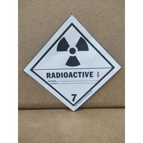 Dgex Jual Sticker Hazard Label of Dangerous Goods - Class 7 1 White - Kota ...