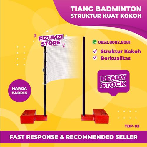 Jual Jual Tiang Badminton Portable, Tiang Lapangan Bulutangkis Besi