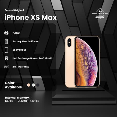 Gambar Second iPhone XS Max 64GB Grey/Silver/Gold, Mulus Like New dari Wonderland Store Kota Surabaya Tokopedia