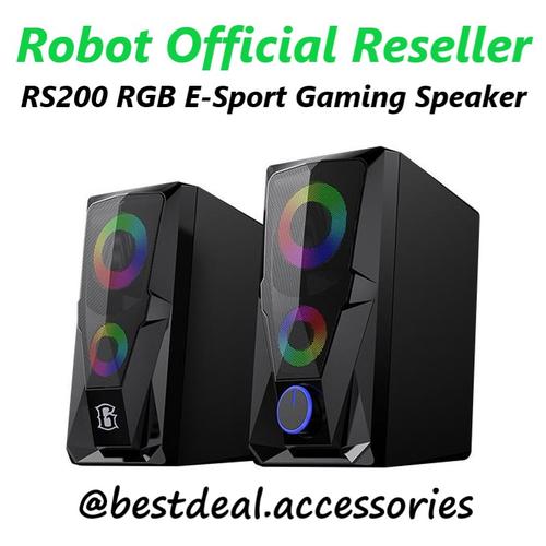Gambar Robot RS200 E-Sport Gaming Speaker RGB Flow Lightning Effect with AUX dari bestdeal official Jakarta Pusat Tokopedia