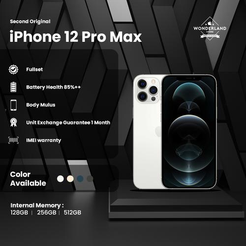 Promo Second Like New Original iPhone 12 Pro Max 128GB/256GB/512GB