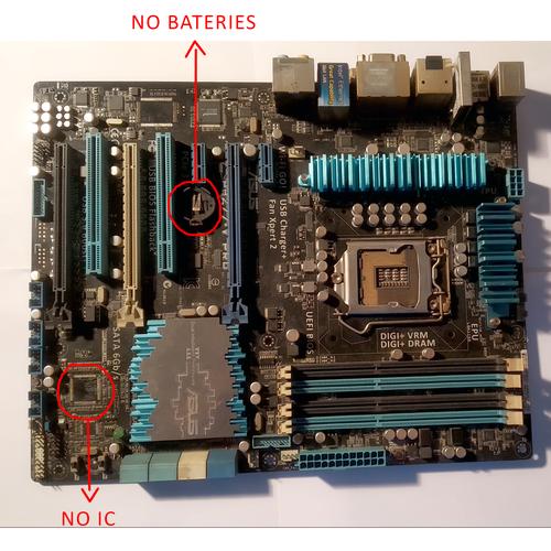 Jual Motherboard Asus P8Z77V PRO LGA 1155 bekas IC rusak Pin CPU patah