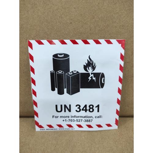 Jual Sticker Handling Label Of Dangerous Goods - Li Ion 3481 - Kota ...