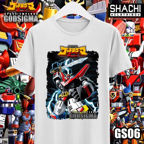 Jual Kaos God Sigma Robot Jepang Kartun Jadul 02 Premium White NSA 24s
