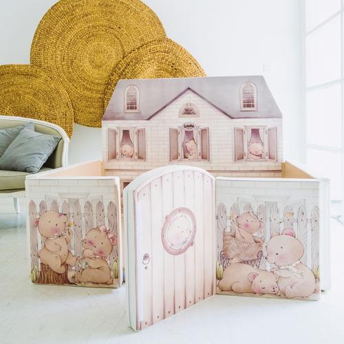 Jual LUMBA Bumper Bed Antibacterial Permanent Bear House playmat kasur