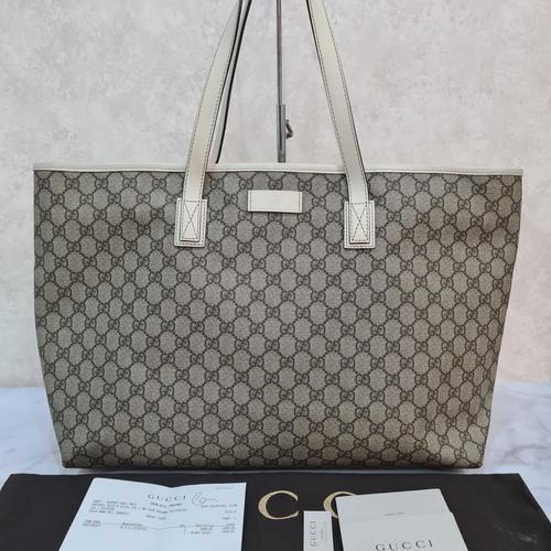 Jual Gucci supreme canvas tote bag 