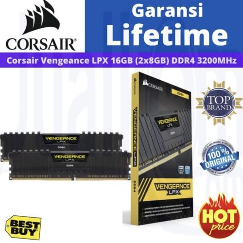 CORSAIR DDR4 メモリモジュール VENGEANCE LPX Series ブラック 8GB×2