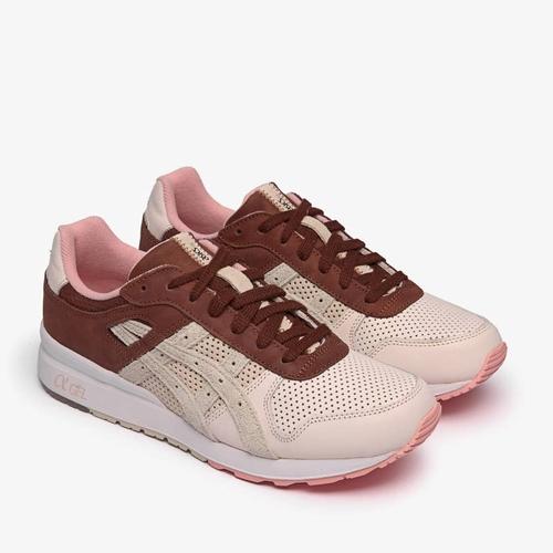 asics brown suede