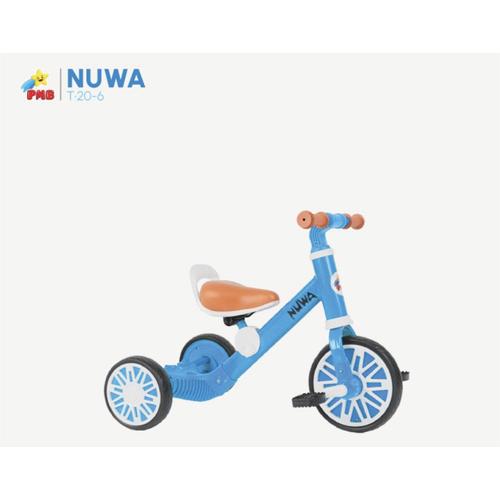 Jual SEPEDA BALANCE BIKE 3 in 1 PMB NUWA WARNA BIRU Jakarta Selatan Three Siblings Bike Shop