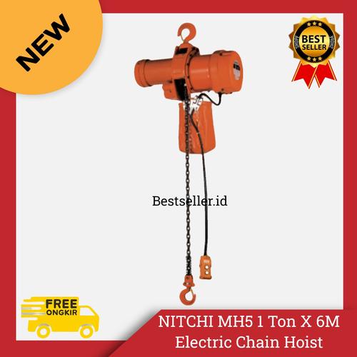 Jual NITCHI Electric Chain Hoist MH5 3Phase 1Ton X 6M / Hoist NITCHI