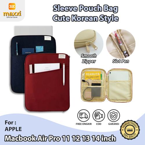 Jual MacBook Pro Air 11 12 13 14 Laptop Sleeve Soft Pouch Cover