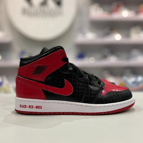 Jual Nike Air Jordan Mid GS Bred Text Original 6Y Kota