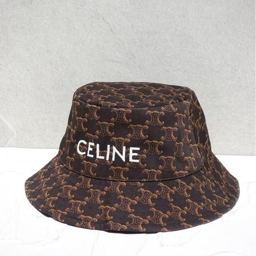 Celine* Monogram Bucket Hat in Brown 
