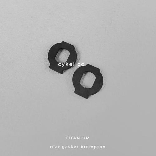 Jual black titanium rear gasket internal gear folding bike brompt