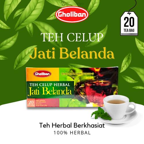 Gambar Teh Celup Daun Jati Belanda Gholiban dari Zyfara Herbal Kota Bekasi Tokopedia