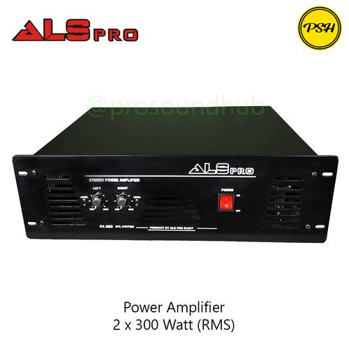 Jual ALS Pro PA600 PA600 Power Amplifier 300 Watt Stereo 2 Channel
