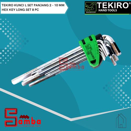 Jual TEKIRO KUNCI L SET PANJANG 2-10 MM | HEX KEY LONG SET 8 PC - Kota ...