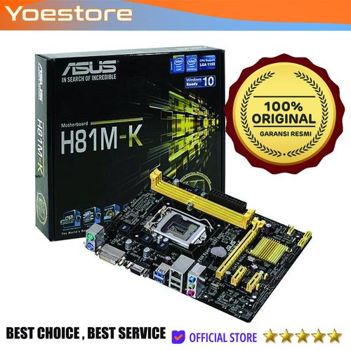 Promo MOTHERBOARD ASUS H81MK LGA 1150 HASWELL (DDR3) Cicil 0 3x