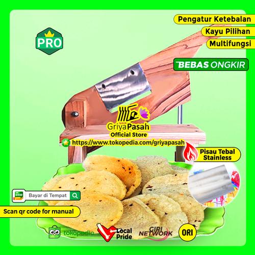 Gambar Alat mesin pengiris pemotong perajang kerupuk singkong opak mentah dari Griyapasah Official Store Kab. Wonogiri Tokopedia