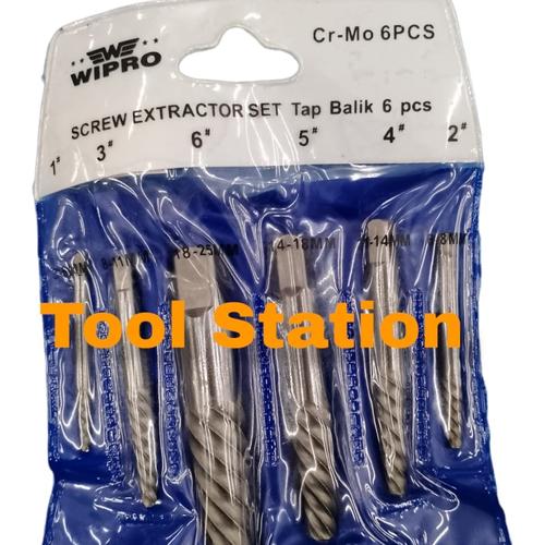 Jual TAP BALIK WIPRO SCREW EXTRACTOR 6 PCS Kab. Sidoarjo TOOL STATION Tokopedia