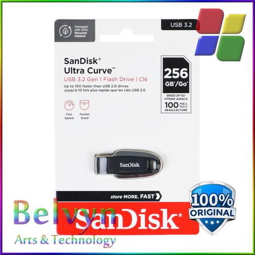 Jual SanDisk Ultra Curve Flashdisk 256GB USB 3.2 Original Garansi Resmi ...